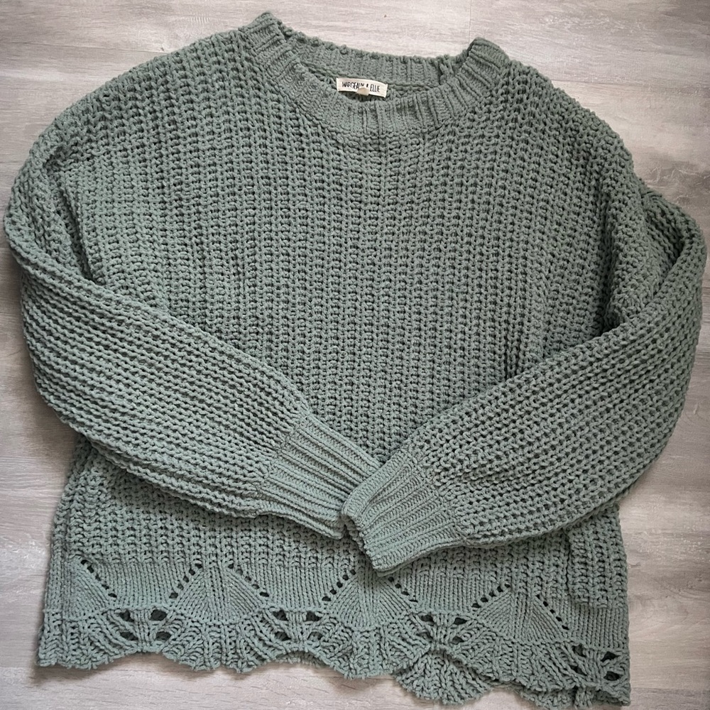 Sage green sweater